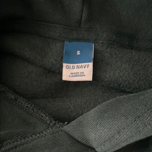 Old Navy Dark Green Cropped Boxy Hoodie - Picture 3 of 3